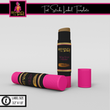 Gold/Pink Tint Sticks Label Template