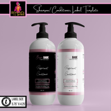 Rose Gold Shampoo/Conditioner Label Template