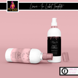 Leave-In Conditioner Dripping Glitter Label Template