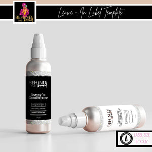 Bling Leave-In-Conditioner Label Template