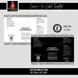 Bling Leave-In-Conditioner Label Template